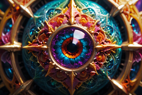Mystical fantasy eye - A concept for mystery and intelligence
