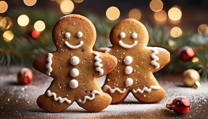 christmas cookies on table