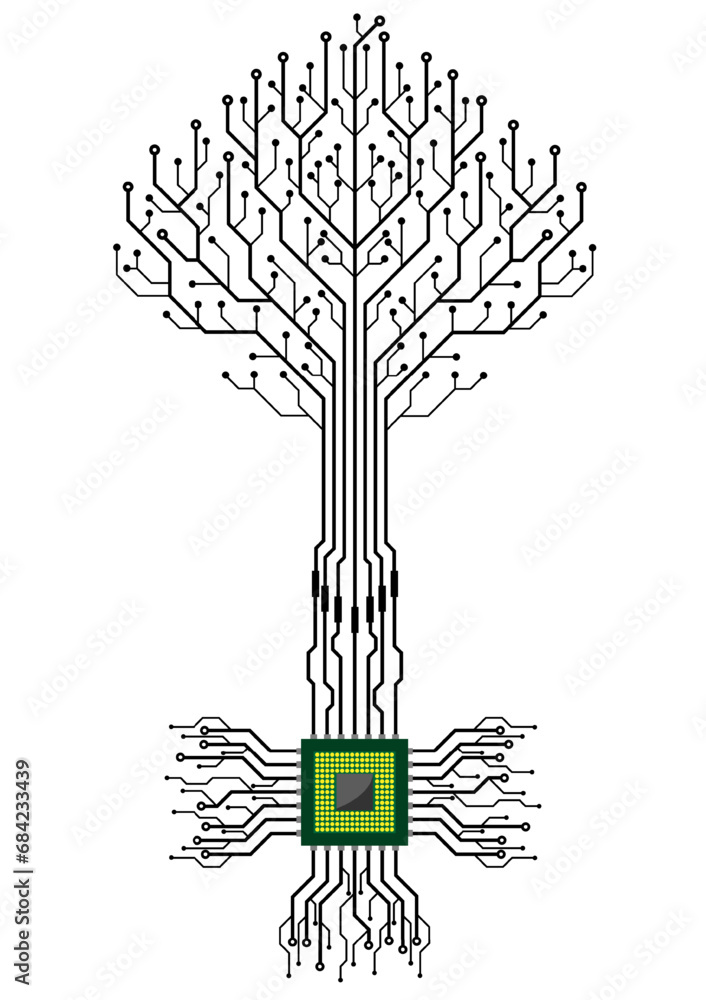Aufkleber tree circuit 2