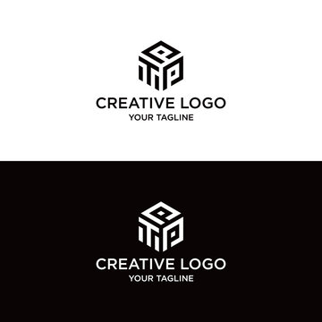 vektor desain logo TPP huruf kreatif