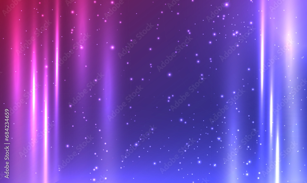 Poster abstract technology futuristic background with glowing light effect. empty show scene. stripe vertic