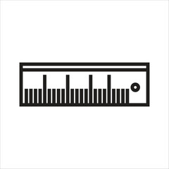 ruller vector icon line template