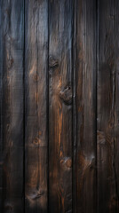 Fototapeta premium Rustic dark wooden background, wood texture created with Generative Ai