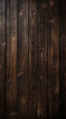 Fototapeta premium Rustic dark wooden background, wood texture created with Generative Ai