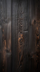 Rustic dark wooden background, wood texture created with Generative Ai