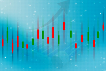 Business Growth graph on technology background, Futuristic raise arrow chart digital transformation abstract technology background. Big data and business growth currency stock and investment economy