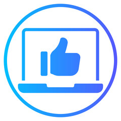 laptop gradient icon