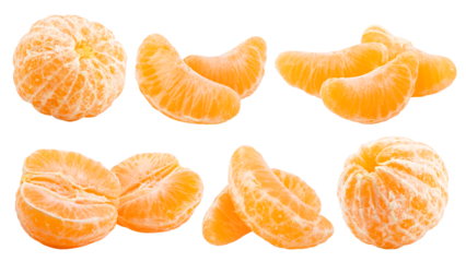 mandarin, tangerine, isolated on white background, clipping path, full depth of field
