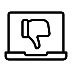 laptop line icon