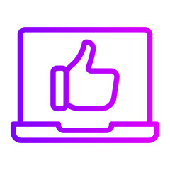 laptop gradient icon