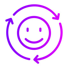 smile gradient icon