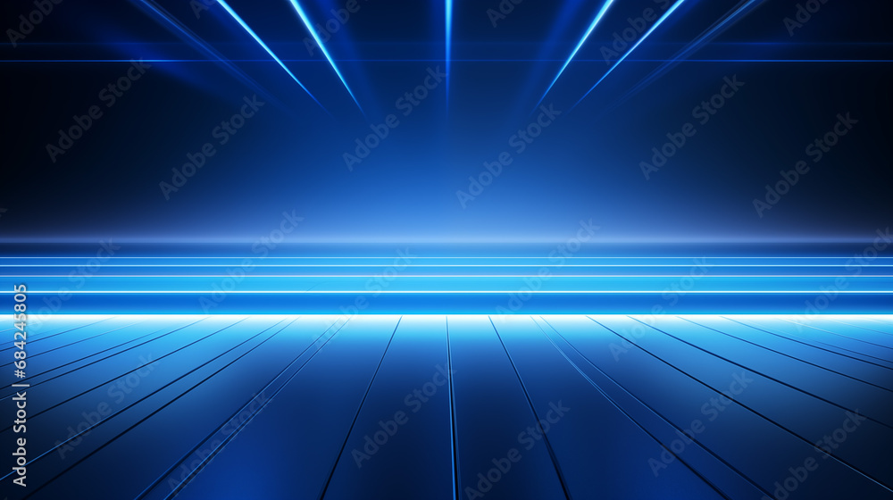 Aufkleber empty dark abstract background. background of empty show scene. glow of neon lights and neon figures
