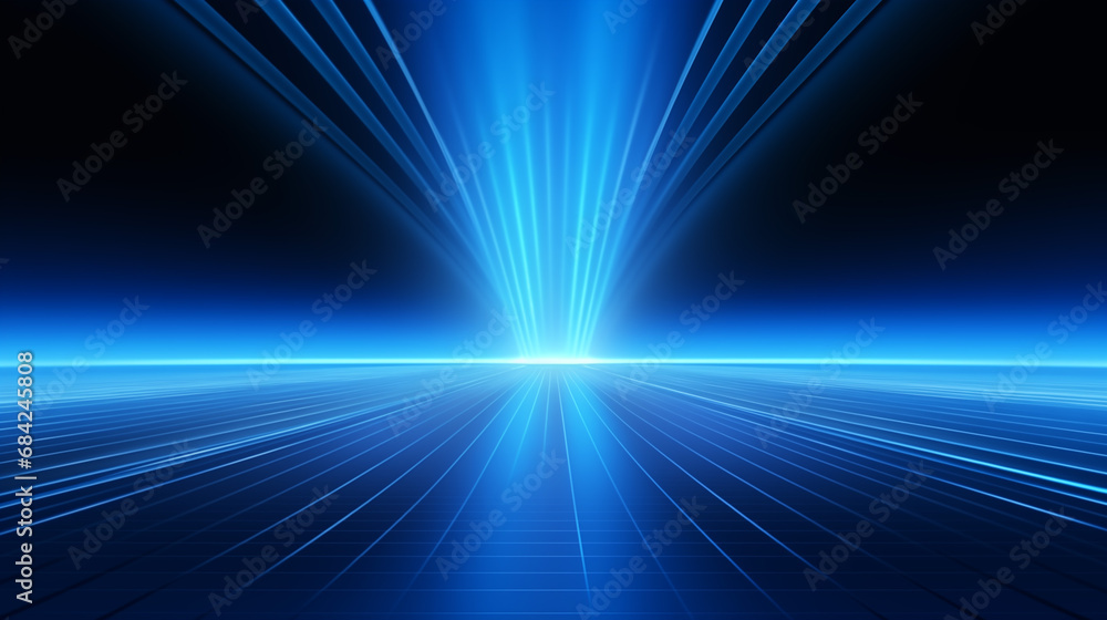 Poster empty dark abstract background. background of empty show scene. glow of neon lights and neon figures