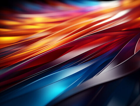 Abstract gradient colourful 3d background with waves.