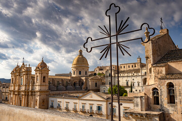 Cathédrale de Noto (Sicile - Italie)  - obrazy, fototapety, plakaty
