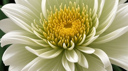 close up of a white dahlia