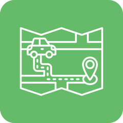 Map Travel Icon