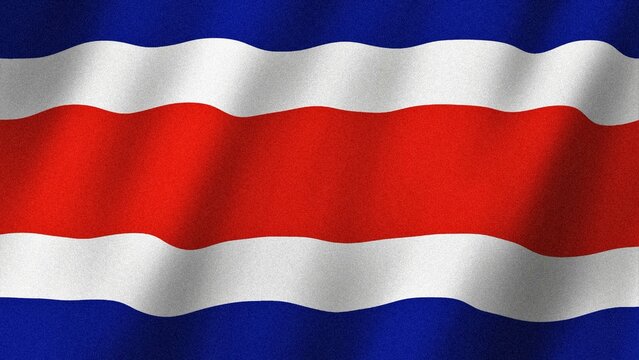 Costa Rica flag waving in the wind. Flag of Costa Rica images
