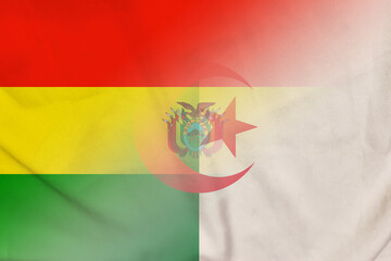 Bolivia and Algeria national flag international negotiation DZA BOL