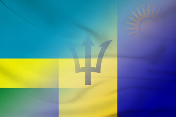 Rwanda and Barbados government flag transborder relations BRB RWA