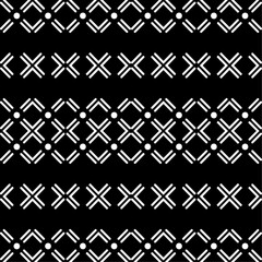 Black and white seamless abstract geometric pattern. Graphic design print. For fabric web page surface textures wrapping paper Vector illustration