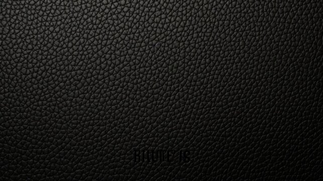 Black Dark Noir Charcoal Quality Fine Grained Leather Collection Luxury Brands Wallpaper Background for Business Presentation Slides Elegant Smooth Soft Texture Plain Solid Color Surface Skins 16:9