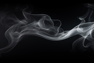 A lone white haze appears against a dark background.
