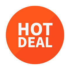 Hot Deal In Orange Circle Shape For Sale Advertising Business Marketing
