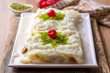 Turkish Traditional Ramadan Dessert Gullac