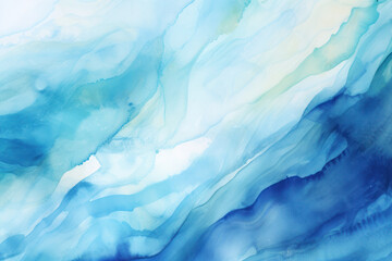 Fototapeta na wymiar Abstract Watercolor Sea Waves Design