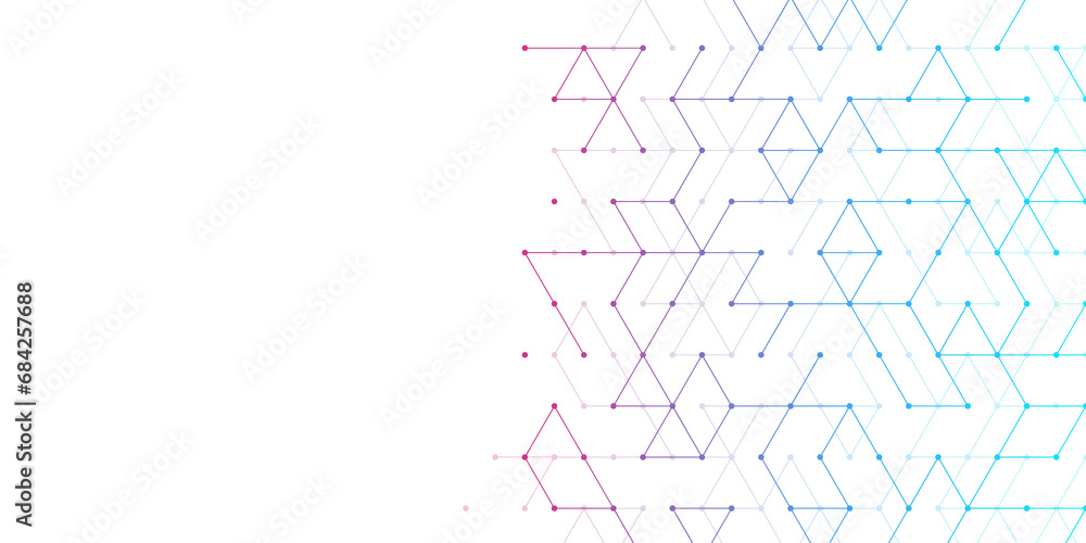 Poster health care and medical pattern innovation concept science background design. abstract geometric hex