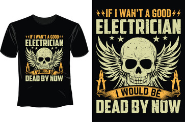 Electrician T Shirt Design