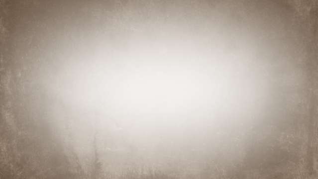 Sepia-toned vignette overlay effect with light wear and tear texture on transparent background