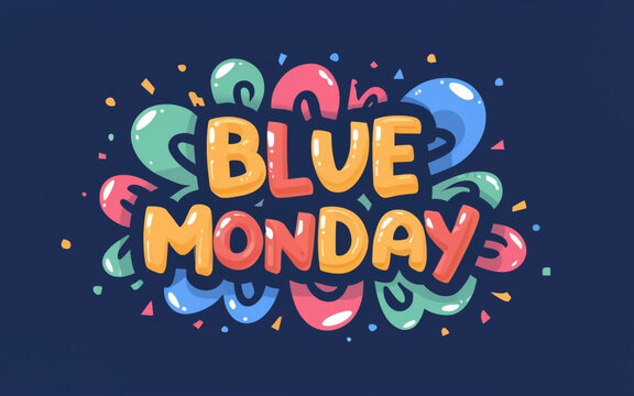 Free photo Blue Monday concept with cup of coffee. Ai Generative