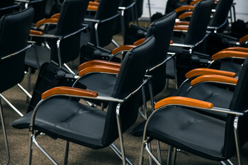 Empty business conference room interior.