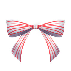 red bow isolated on white background