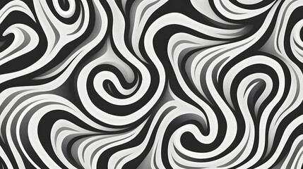 Obraz premium black and white illusion background