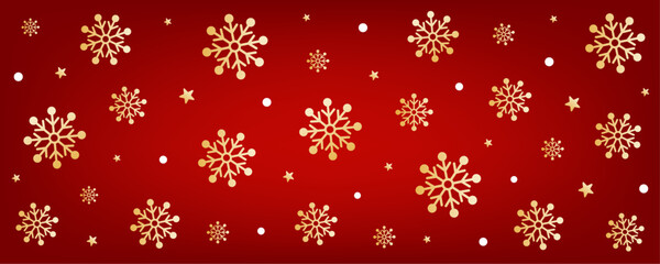 Christmas and New Year pattern of snowflakes and stars. Pattern in vector.