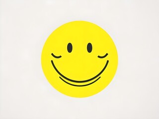 Fototapeta premium smiley face on a white background