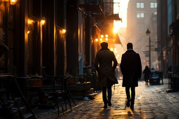 people walking in the city