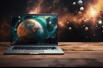 Space becomes real on the laptop screen
