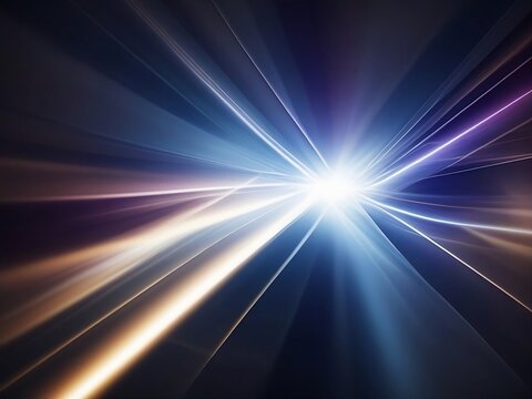 Colorful Light Beams on a Black Background for Background Image