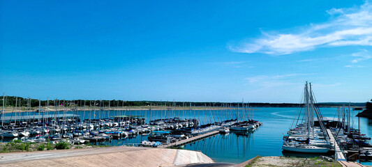Fototapeta na wymiar Austin Texas lake boat dock