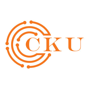CKU letter design. CKU letter technology logo design on white background. CKU Monogram logo design for entrepreneur and business