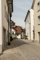 Fototapeta na wymiar Historic old town in Bremgarten in Switzerland