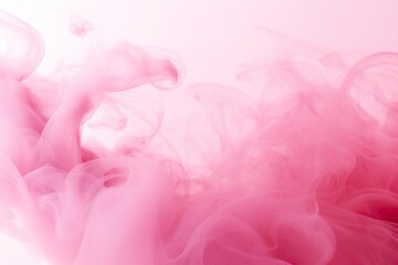 Pink smoke swirling on a light pink background. Empty, copy space for text. Backdrop for beauty product advertising, event backdrops, romantic content, wellness and spa marketing.