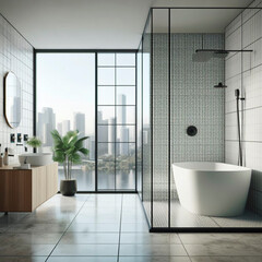 modern bathroom interior