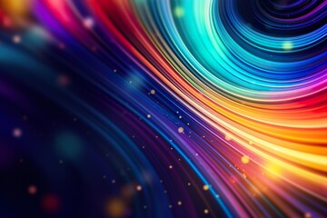Abstract vibrant background with neon lights and empty space. Vivid colors. Copy space for your text. Futuristic backdrop.