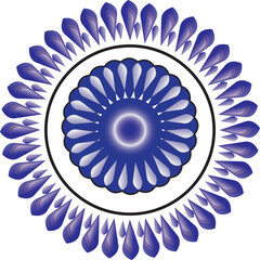 abstract blue circle