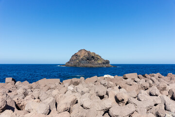 Roque de Garachico in the north of Tenerife. Canary Islands, Spain